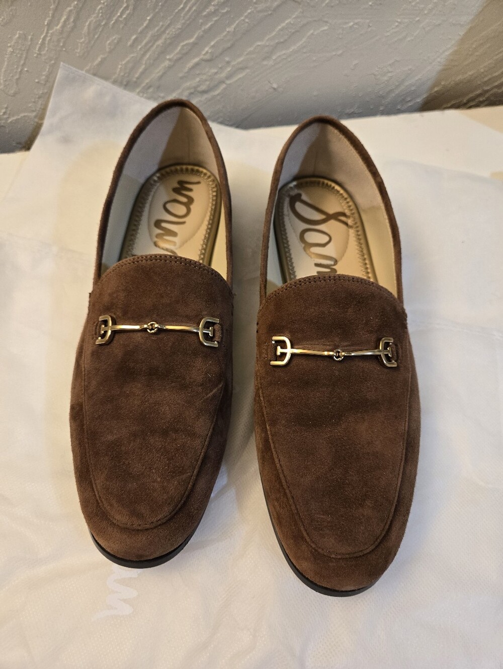 Sam Edelman Loraine Loafer Terra Toffee Suede Wmns 8.5